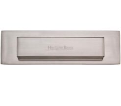 Heritage Brass Gravity Flap Letter Plate (280mm x 80mm), Satin Nickel