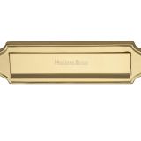 Heritage Brass Gravity Letter Plate (280mm x 78mm), Polished Brass