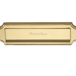 Heritage Brass Gravity Letter Plate (280mm x 78mm), Polished Brass