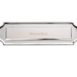 Heritage Brass Gravity Flap Letter Plate (280mm x 80mm), Polished Chrome