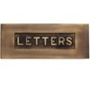 Heritage Brass Letters Embossed Letter Plate (254mm x 101mm), Antique Brass