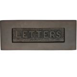Heritage Brass Letters Embossed Letter Plate (254mm x 101mm), Matt Bronze