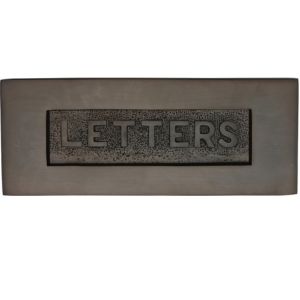 Heritage Brass Letters Embossed Letter Plate (254mm x 101mm), Matt Bronze