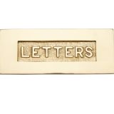 Heritage Brass Letters Embossed Letter Plate (254mm x 101mm), Polished Brass