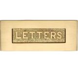 Heritage Brass Letters Embossed Letter Plate (254mm x 101mm), Satin Brass