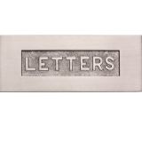 Heritage Brass Letters Embossed Letter Plate (254mm x 101mm), Satin Nickel