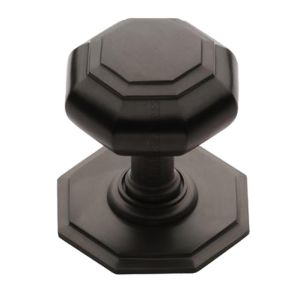 Heritage Brass Octagonal Tiered Centre Door Knob, Matt Bronze