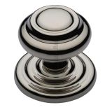 Heritage Brass Round Centre Door Knob, Polished Nickel