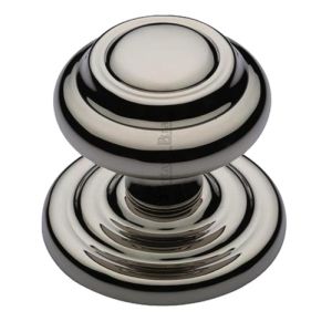 Heritage Brass Round Centre Door Knob, Polished Nickel