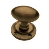 Heritage Brass Suffolk Mortice Door Knobs, Antique Brass(sold in pairs)