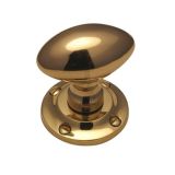 Heritage Brass Suffolk Mortice Door Knobs, Polished Brass  (sold in pairs)
