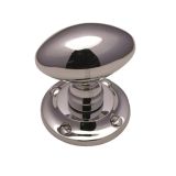 Heritage Brass Suffolk Mortice Door Knobs, Polished Chrome  (sold in pairs)