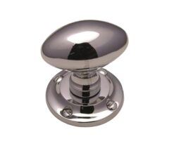 Heritage Brass Suffolk Mortice Door Knobs, Polished Chrome  (sold in pairs)