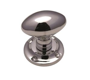 Heritage Brass Suffolk Mortice Door Knobs, Polished Chrome (sold in pairs)