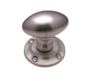 Heritage Brass Suffolk Mortice Door Knobs, Satin Chrome  (sold in pairs)