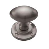 Heritage Brass Suffolk Mortice Door Knobs, Satin Nickel  (sold in pairs)