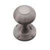 Heritage Brass Reeded Mortice Door Knobs, Satin Nickel  (sold in pairs)