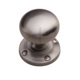 Heritage Brass Victoria Mortice Door Knobs, Satin Nickel (sold in pairs)