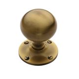 Heritage Brass Westminster Mortice Door Knobs, Antique Brass (sold in pairs)