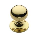 Heritage Brass Westminster Mortice Door Knobs, Polished Brass  (sold in pairs)