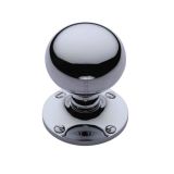 Heritage Brass Westminster Mortice Door Knobs, Polished Chrome  (sold in pairs)
