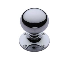 Heritage Brass Westminster Mortice Door Knobs, Polished Chrome  (sold in pairs)