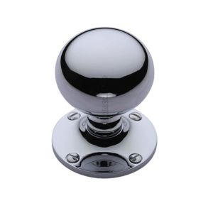 Heritage Brass Westminster Mortice Door Knobs, Polished Chrome  (sold in pairs)