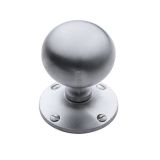 Heritage Brass Westminster Mortice Door Knobs, Satin Chrome  (sold in pairs)