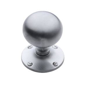 Heritage Brass Westminster Mortice Door Knobs, Satin Chrome  (sold in pairs)