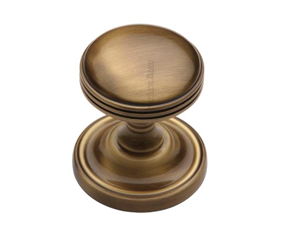 Heritage Brass Whitehall Mortice Door Knobs, Antique Brass (sold in pairs)