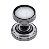 Heritage Brass Whitehall Mortice Door Knobs, Polished Chrome  (sold in pairs)