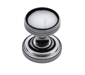 Heritage Brass Whitehall Mortice Door Knobs, Polished Chrome  (sold in pairs)