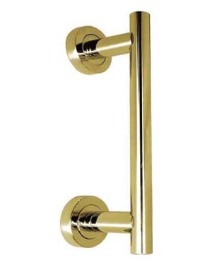 Polished Brass Finish Straight Bar Pull Handle|Dimensions 291mm x 51mm x 59.4mm Sleek Design Modern Touch to Door