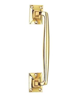 Cranked Door Pull Handle Solid Brass -250mm. Pull Handle is Ideal for Residential and Commercial Applications