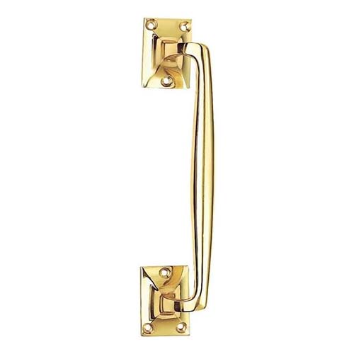 Cranked Door Pull Handle Solid Brass -250mm. Pull Handle is Ideal for Residential and Commercial Applications