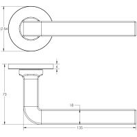 CR-104 Square-Edged Bar and Curved Stem