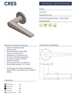 CR-107 Lever with Crisp Angles - Image 4