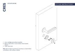 CRES Blank Sqaure Rose Escutcheon - Image 4