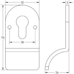Cylinder Pull Face Fixed Antique Brass
