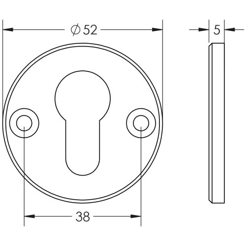 CRES External Security Escutcheon