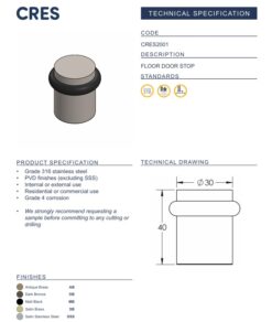 CRES Floor Mounted Door Stop - Image 3