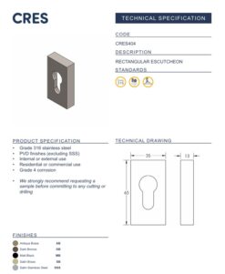 CRES Euro Keyway Eschutcheon - Image 6