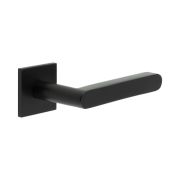 CR-101 Black Fixed Dead Square Rose Door Handle