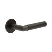 CR-102 Dark Bronze Unsprung Round Rose Door Handle