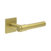 CR-103 Satin Brass Fixed Dead Square Rose Door Handle