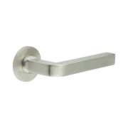 CR-104 Satin Stainless Steel Fixed Dead Round Rose Door Handle