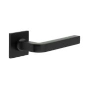 CR-104 Black Fixed Dead Square Rose Door Handle