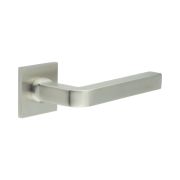 CR-104 Satin Stainless Steel Fixed Dead Square Rose Door Handle
