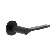 CR-105 Black Fixed Dead Round Rose Door Handle