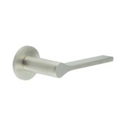 CR-105 Satin Stainless Steel Fixed Dead Round Rose Door Handle